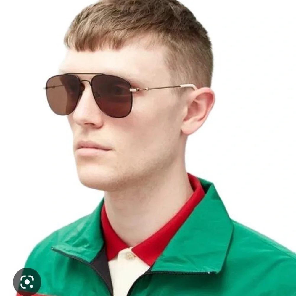 Gucci 57mm aviator sunglasses